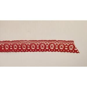 100 Yards - RED Lace Trim - 1/2" (12.5mm) -479 Native Textiles #23680 - RED26518